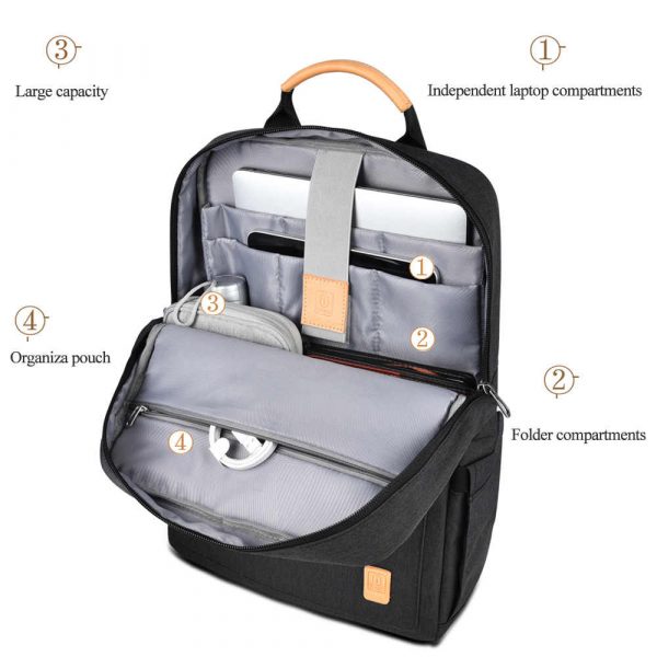 WIWU Fashion Laptop Backpack 15 6 Large Capacity School Backpacks Nylon Laptop Bag 15 6 inch.jpg q50 3
