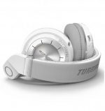 Bluedio T2 Plus Foldable Hi-Fi Stereo Bluetooth / AUX Headphones Over Ear, BT5.0 ,46 Hours Wireless Headset with Mic - White - الصورة 6