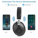 Bluedio TM Hi-Fi Stereo Bluetooth / AUX Headphones Over Ear, BT5.0 , 30 Hours Wireless Headset with Mic - Black - Image 5