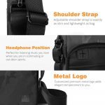 WiWU® Camou Crossbody Waterproof Multi usage Messenger Bag- Black / Camouflage (Large Size) - الصورة 6