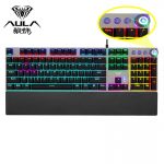 Aula F2058 WIND Rainbow Full Gaming Mechanical Keyboard – Blue Switches – Black - Image 6