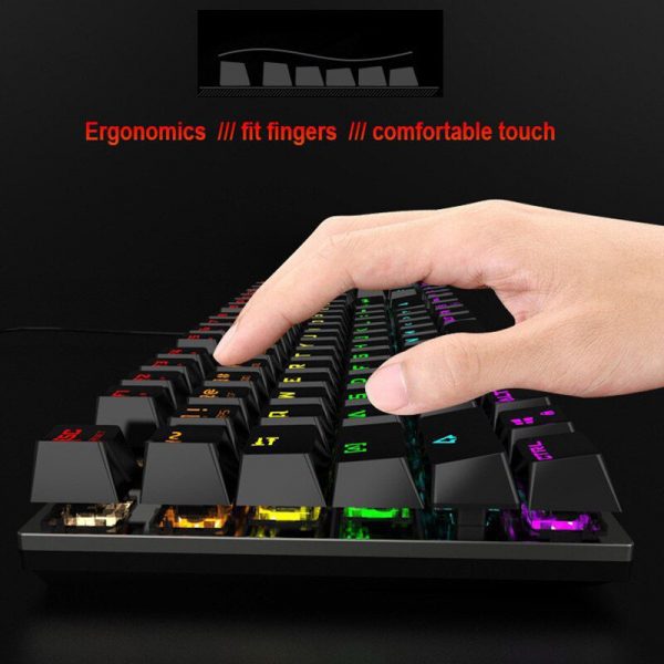 ZK40 FV Q302 Gaming Keyboard Wired Mechanical Keyboards With LED Backlight Gaming Laptop Manipulator luminous Computer