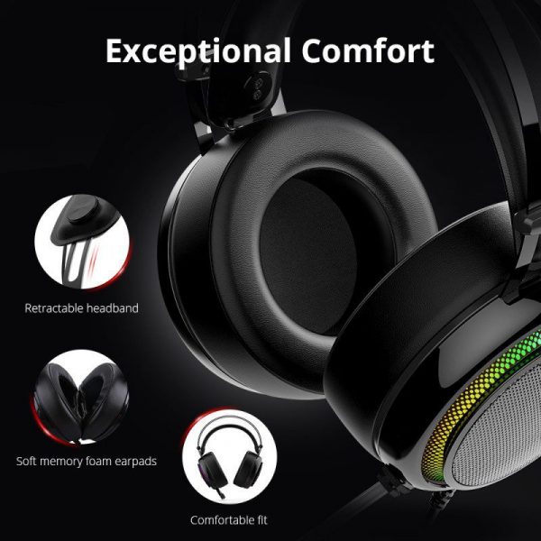glary gaming headset with 71 virtual sound 2