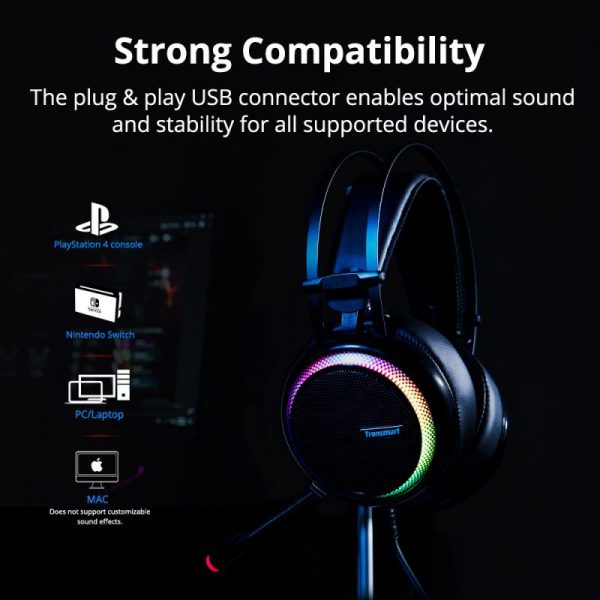 glary gaming headset with 71 virtual sound 3