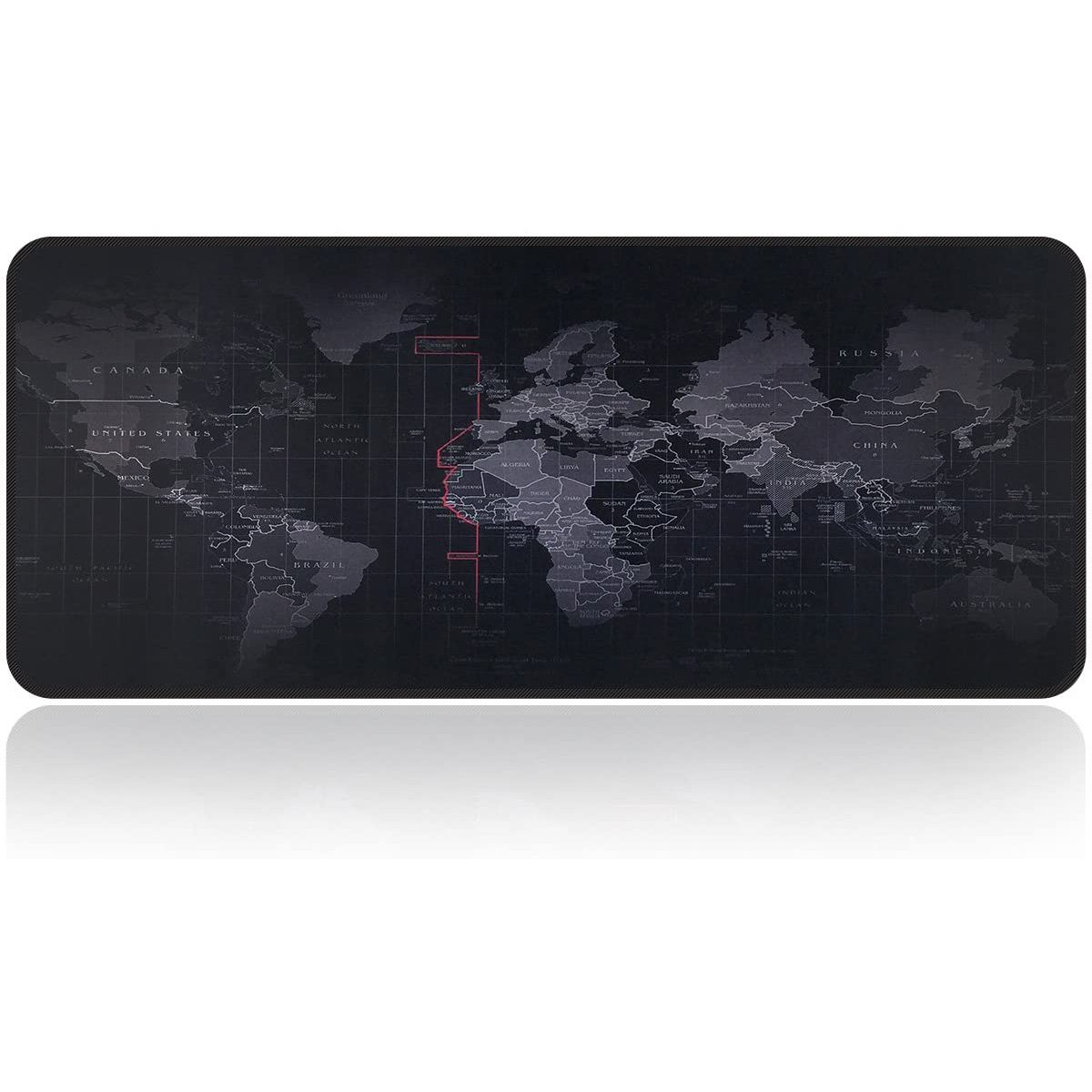 World Map Gaming Mouse Pad 80 X 30 cm Anti Slip Base Speed