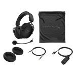 ⁦HyperX Cloud Alpha S - PC Gaming Headset, 7.1 Surround Sound-Adjustable Bass - Dual Chamber Drivers-Chat Mixer- Detachable Noise Cancelling Mic - Black⁩ - الصورة ⁦7⁩