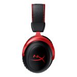 HyperX Cloud II Wireless- سماعة رأس للألعاب ، 7.1 صوت محيطي - 30 ساعة - وسادات أذن من الإسفنج - إطار ألومنيوم متين - ميكروفون قابل للفصل وإلغاء الضوضاء مع مراقبة ميكروفون - أحمر - الصورة 2