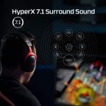HyperX Cloud II Wireless- سماعة رأس للألعاب ، 7.1 صوت محيطي - 30 ساعة - وسادات أذن من الإسفنج - إطار ألومنيوم متين - ميكروفون قابل للفصل وإلغاء الضوضاء مع مراقبة ميكروفون - أحمر - الصورة 6
