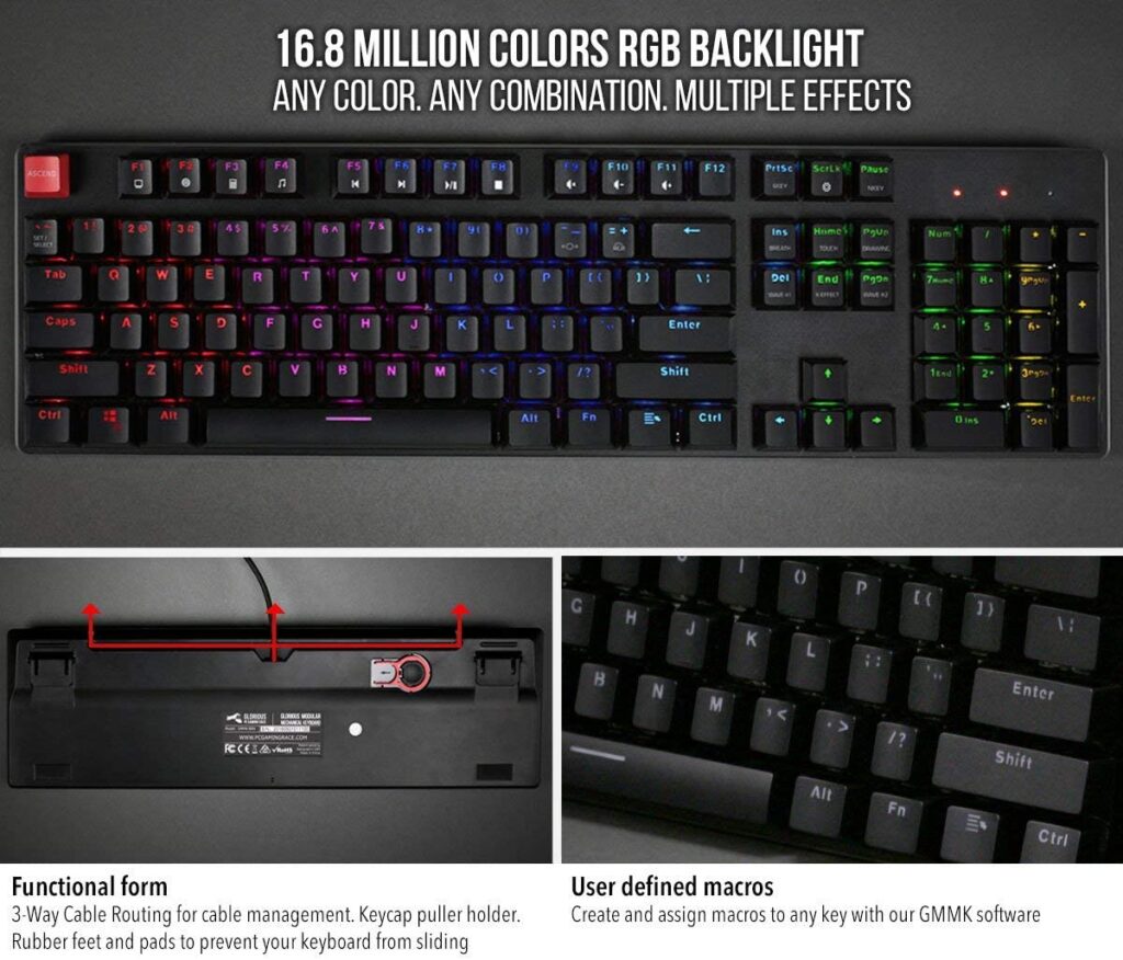 Glorious GMMK Modular Mechanical Gaming Keyboard TKL Design (87 Key