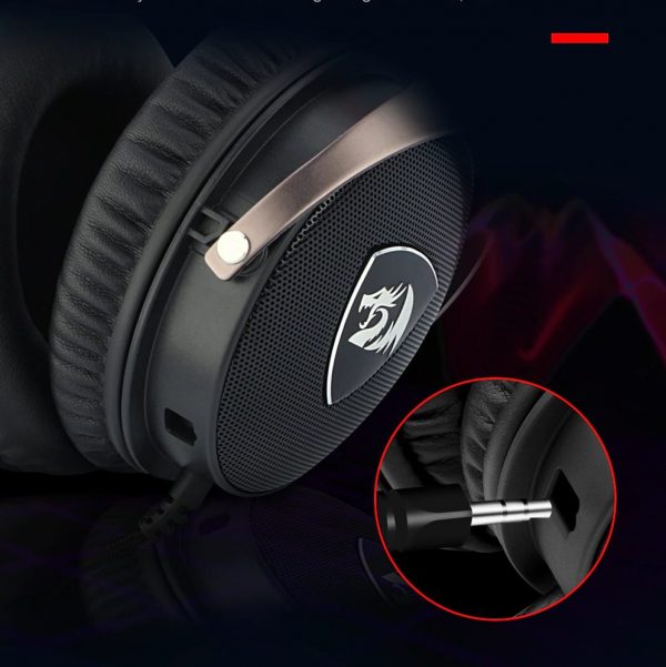 Redragon H520 ICON gaming Headphone Microphone Noise cancelling7.1 USB 3.5MM Surround Computer Earphones EQ Controller 0