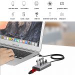 ONTEN 7 Port USB 3.0 Hub Docking Station - USB Power Adapter for iMac & Notebook | OTN-8108 - Image 3