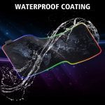 ⁦World Map RGB Gaming Mouse Pad XL Rubber USB Wired for Mouse And Keyboard | 80*30cm⁩ - الصورة ⁦2⁩