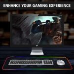 ⁦World Map RGB Gaming Mouse Pad XL Rubber USB Wired for Mouse And Keyboard | 80*30cm⁩ - الصورة ⁦7⁩