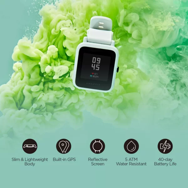 In stock Amazfit Bip S Global Version Smartwatch 5ATM GPS GLONASS Smart Watch for android iOS Phone 1
