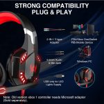 Kotion Each G2000 Stereo Gaming Headset - Red Led - Noise Reduction Mic For PC - Black/Red - Image 3