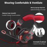 Kotion Each G2000 Stereo Gaming Headset - Red Led - Noise Reduction Mic For PC - Black/Red - Image 2