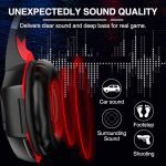 Kotion Each G2000 Stereo Gaming Headset - Red Led - Noise Reduction Mic For PC - Black/Red - Image 5
