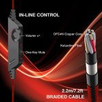 Kotion Each G2000 Stereo Gaming Headset - Red Led - Noise Reduction Mic For PC - Black/Red - Image 6