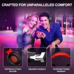 Kotion Each G2000 Stereo Gaming Headset - Red Led - Noise Reduction Mic For PC - Black/Red - Image 7