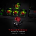 ⁦Redragon K582 SURARA RGB Full Mechanical Gaming Keyboard - Red Switches Outemu and Quiet- Macro Setting // Black⁩ - الصورة ⁦2⁩