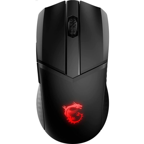 MSI Clutch GM41 Lightweight Wireless Gaming Mouse Charging Dock 20000 DPI 60M Omron Switches Fast Charging 80Hr Battery RGB Mystic Light 6 Programmable Buttons PC Mac 5 1