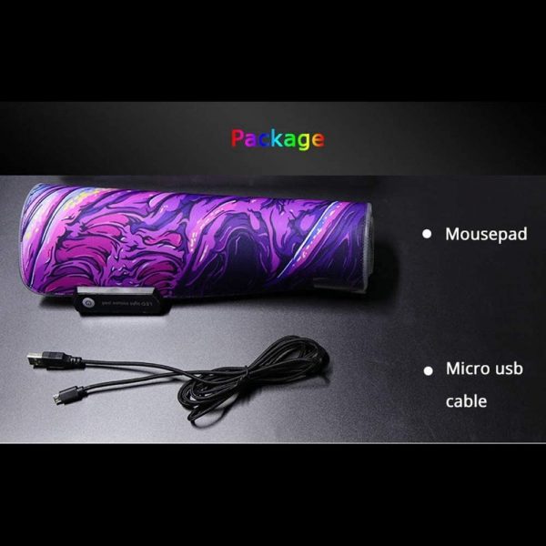 Hyper Beast XL RGB Large Gaming Mouse Pad Keyboard Pad Led MousePad With Backlit 8