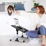 Laptop Foldable Stand Desk Table with USB Cooling Fans -Multi High Levels - (Black) - Image 7