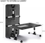 Laptop Foldable Stand Desk Table with USB Cooling Fans -Multi High Levels - (Black) - Image 6