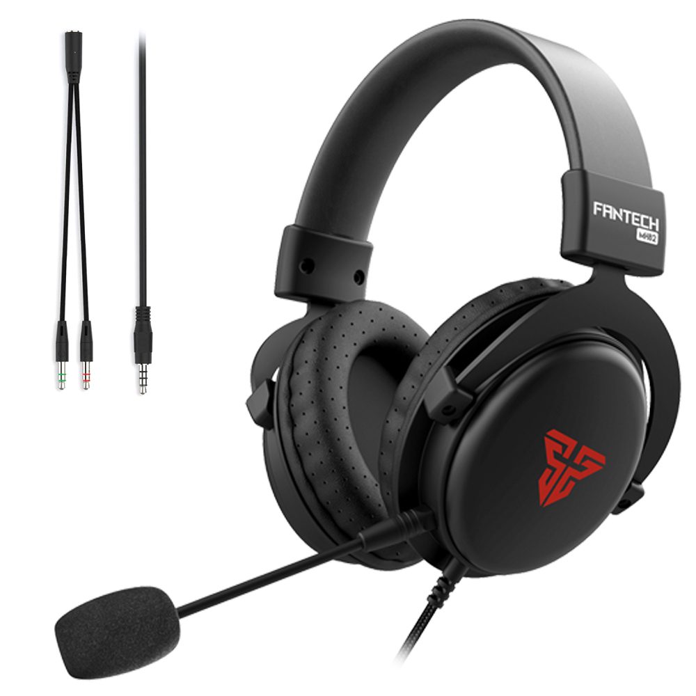 MH82-1-1000x600-1 FANTECH MH82 ECHO Multiplatform Gaming Headset - 3.5mm Jack | Black - Image 1