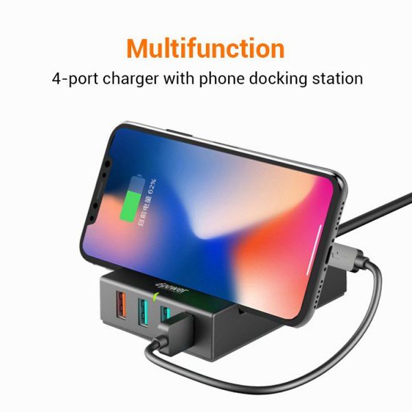 dpower IP988 Multiport 4 USB Fast Charging QC 30 with Station Dock 1