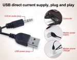 Kisonli Wired USB LED Lighting Multimedia 2.0 Channel Speaker for PC and Laptop - (L1010) - الصورة 3
