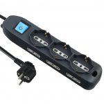 PluGuard Power Strip 9 outlets Sockets - 2m Cable  - 250V / 3500W / 16A | (M-286)