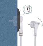 PluGuard Power Strip 3 Outlets with Switch and Silicon Cover - 2 USB / 2.1 A - 2m Cable -White | (M-316) - Image 4