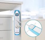 PluGuard Power Strip 3 Outlets with Switch and Silicon Cover - 2 USB / 2.1 A - 2m Cable -White | (M-316) - Image 2