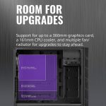 ⁦Cooler Master MasterBox MB600L V2 Mid Tower Gaming Case + PSU 600W | Black⁩ - الصورة ⁦7⁩
