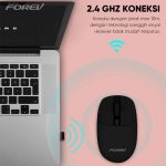FOREV FV-198 Wireless Mouse - 2.4Ghz 1600DPI 4 Buttons -10m Range | Blue - Image 7
