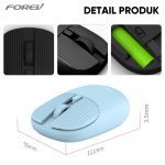 FOREV FV-198 Wireless Mouse - 2.4Ghz 1600DPI 4 Buttons -10m Range | Blue - Image 3