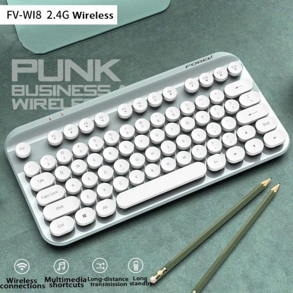 FOREV FV WI8 Silent Wireless Keyboard Green 5
