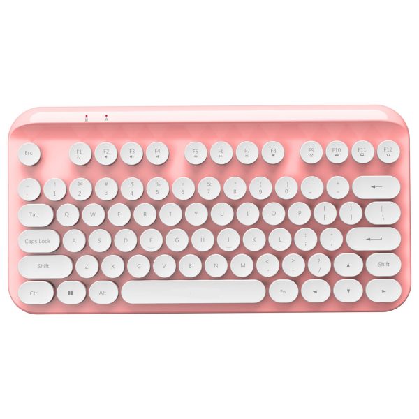 FOREV FV WI8 Silent Wireless Keyboard Pink 1 scaled