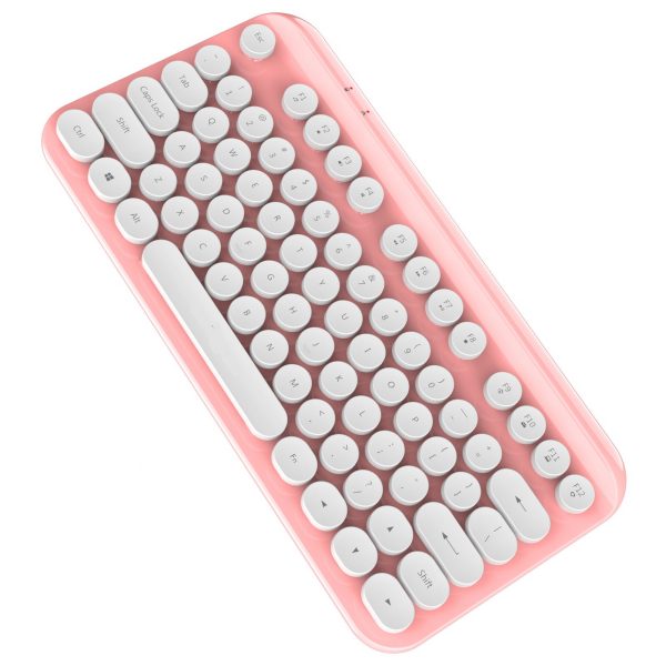 FOREV FV WI8 Silent Wireless Keyboard Pink 8 scaled
