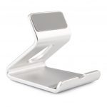 Mobile Desktop Stand - Solid Aluminum Holder For Mobile & Tablet UP To 8 inch | Silver - Image 4