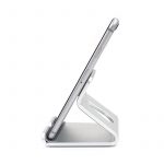 Mobile Desktop Stand - Solid Aluminum Holder For Mobile & Tablet UP To 8 inch | Silver - Image 2