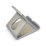 Mobile Desktop Stand - Solid Aluminum Holder For Mobile & Tablet UP To 8 inch | Silver - Image 5