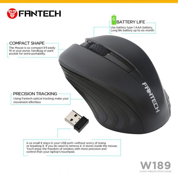 FANTECH W189 Wireless Mouse nextmart 3