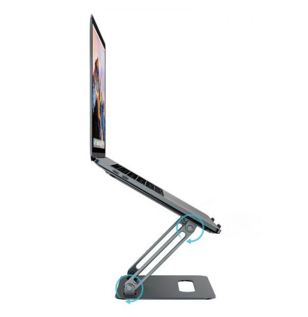 boneruy p43 laptop stand aluminum alloy foldable height adjustable laptop bracket laptop heat sink holder 5