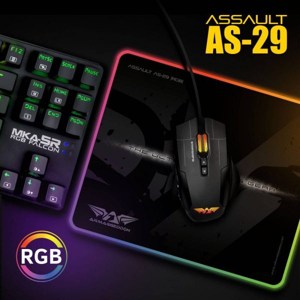 ARMAGGEDDON Assault AS 29 RGB Gaming Mouse Pad 2