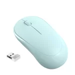 FOREV FV-185 Wireless 2.4Ghz Office Mouse - Energy Saving Lightweight -10m Range | Green Mint