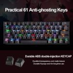 Motospeed CK61 60% RGB Mechanical Keyboard - Red Switches | Black - Image 4