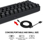 Motospeed CK61 60% RGB Mechanical Keyboard - Red Switches | Black - Image 3