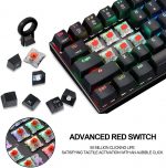 Motospeed CK61 60% RGB Mechanical Keyboard - Red Switches | Black - Image 2